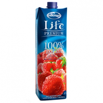 Nektar Life Premium Jagoda 100% 1L TP