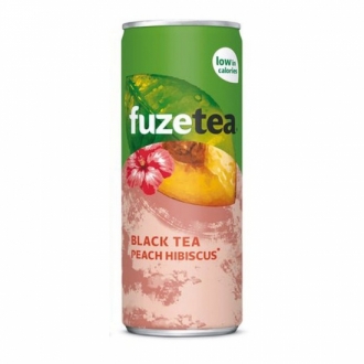 Fuze Tea Peach Hibiscus 0.33 CAN
