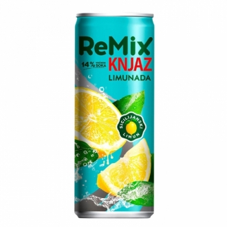 Knjaz Remix Limunada 0.33 CAN (12 kom u paketu)