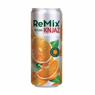 Knjaz Remix Sup. Orange 0.33L CAN (12 kom u paketu)